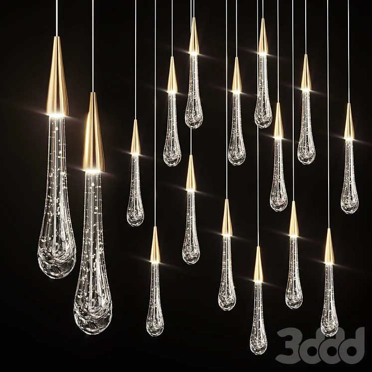 Drop Shaped Pendant Lamp Fial Light